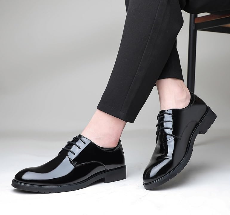 Men's Genuine Leather Lace-Up Oxford Shoes Business Formal Wedding Dress Shoes2