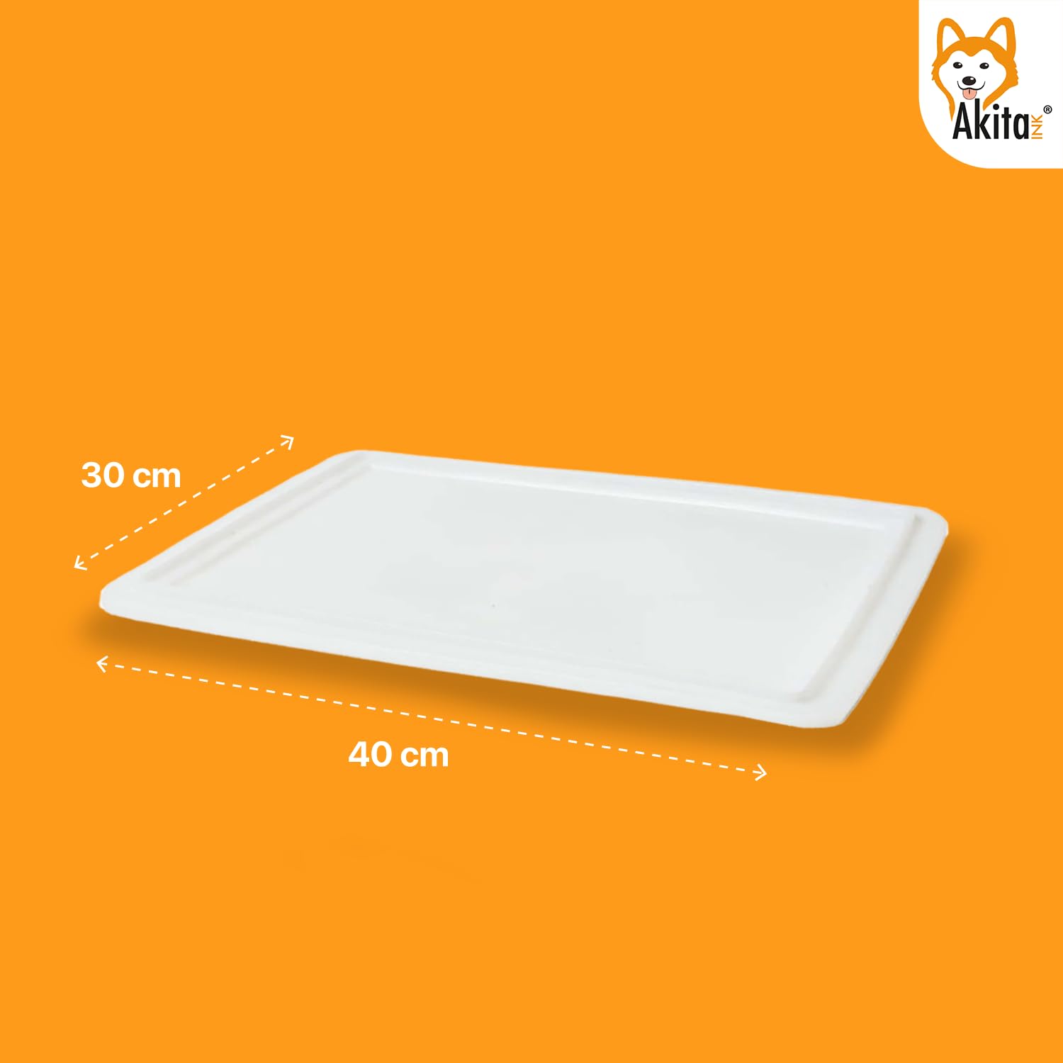 AKITAInk Portapane con Coperchio | Contenitore per Lievitazione e Conservazione Impasto, Plastica Lavabile in Lavastoviglie, 30x40x10 cm – Ideale per Pane e Pizza