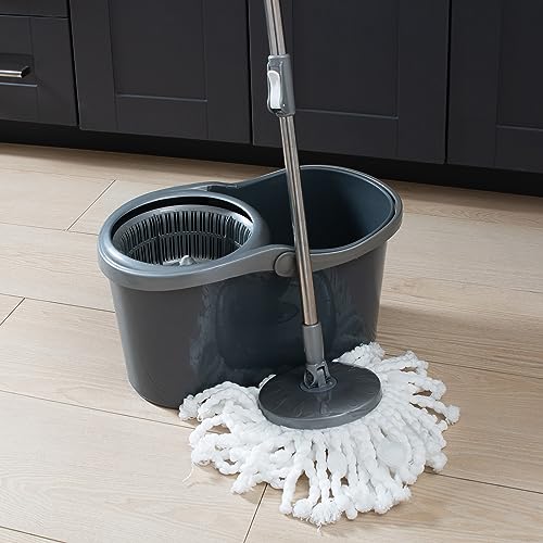 Simplify Self Wringing Mop & Bucket Set | 16 Liter | Extendable Handle | Gentle on Floors - Image 3
