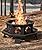 35 inch Fire Pit, Large Firepits for Outside Wood Burning Fire Pits with Cooking Grill, Outdoor Fire Pit Octagonal Heavy Duty Firepit with Poker for Bonfire, Backyard, Patio, Bronze