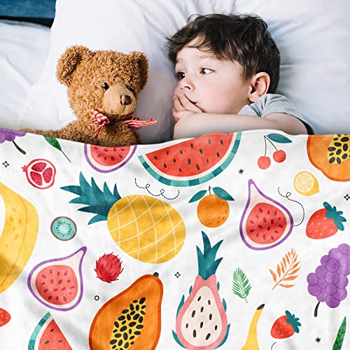 Sowide Fruit Blanket, Comfy Blanket Throw Gifts Fruits Lovers - Image 2