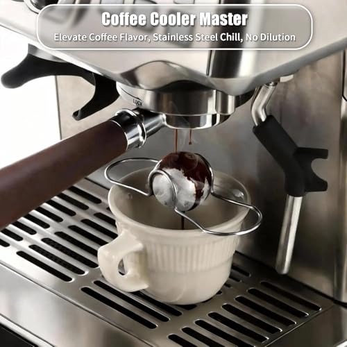 Bola enfriadora reutilizable de acero para espresso 1 unidad miniatura 2