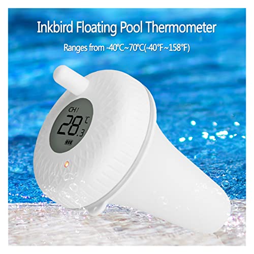 Wireless Pool Thermometer Wireless Indoor Outdoor Floating Pool Thermometer For Swimming Pool, Bath Water, Spas, Aquariums & Fish Ponds Floating Easy Read #TOP2