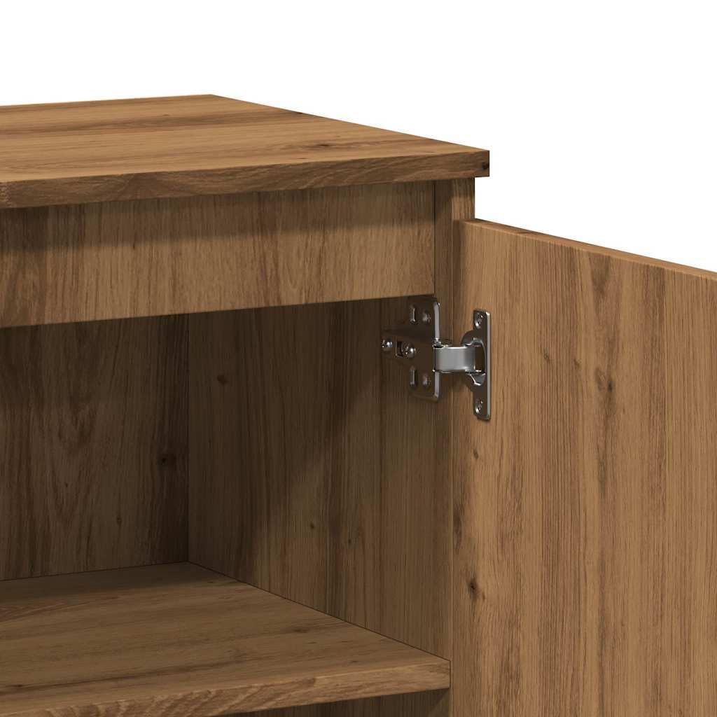 vidaXL Credenza Rovere Artigianale 60x35x70 cm in Legno Multistrato