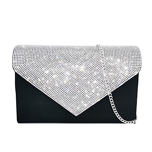 Image of Evening Bags Women Clutch Purse Small Cute Classic Envelop Crossbody Handbag for Formal Wedding Party with Detachable Chain