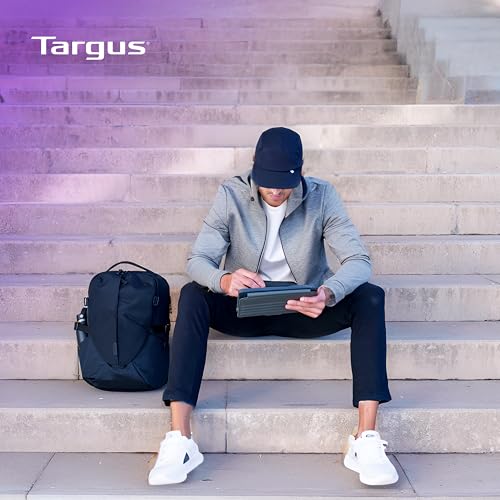 Targus Terra EcoSmart Sac à dos pour ordinateur portable 15-16" multi-compartiments pour voyage, travail, université, usage professionnel, Noir/blanc, 15-16 inches