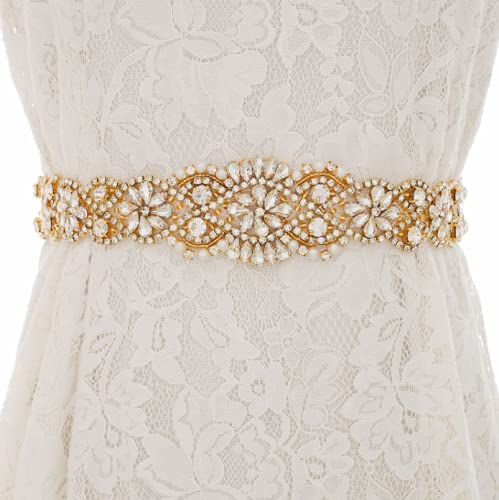 Rhinestone Wedding Belt Handmade Bridal Belt Sash With Ribbon Sashes For formal Wedding Evening Dress2