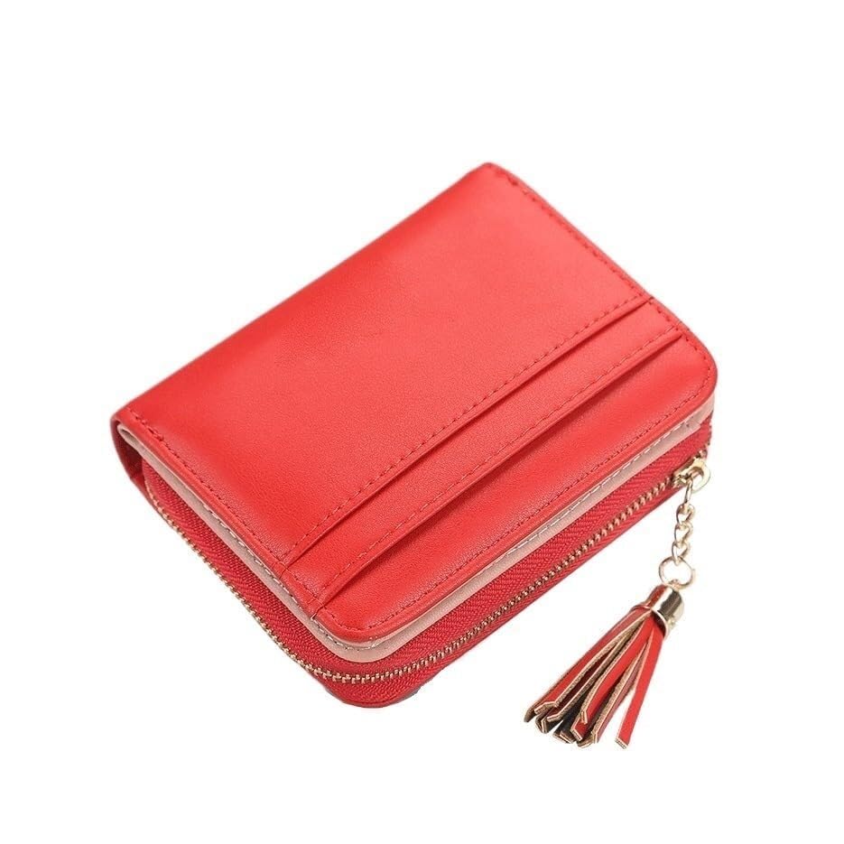 Pu Wallet Multi-card Slot Short Wallet Versatile Women's Handbag(Orange)