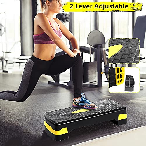 LTLCLZ Floor Fitness Aerobic Step Cardio Yoga Pedal Stepper Gym Workout Exercise Yoga Fitness Aerobic Step Equipment,Green