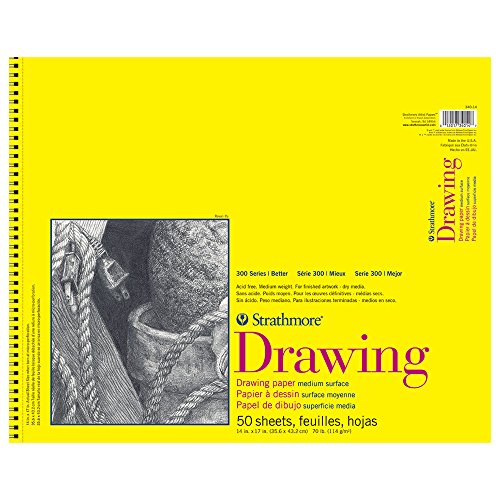Strathmore 300 Series Drawing Pad 14x17 Wire Bound 50 Sheets