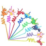 Breite Anwendungen: Perfekt für jede Party oder Dinosaurier-Themenparty, Partydekoration oder Partyzubehör. Diese Strohhalme mit Dinosauriermuster sind perfekt für Kinderpartys, Babypartys, Feiern und mehr.