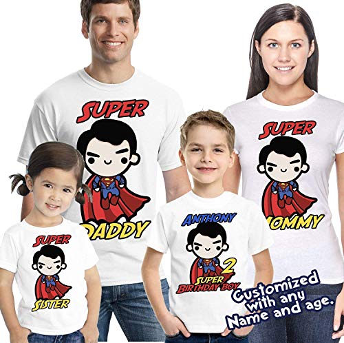 super hero birthday shirt