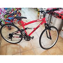 ULITRIDER - Bicicleta de montaña de 26 pulgadas con suspensión completa mixta Apollo de 18 velocidades Shimano TY21