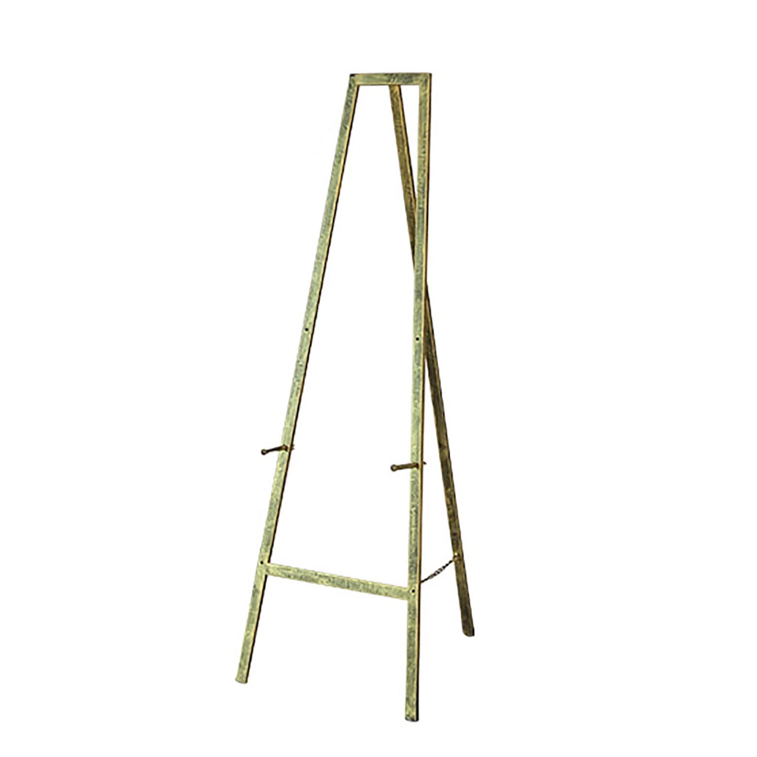 Chevalet industriel nordique en métal avec chaîne – 3 niveaux de hauteur (120 cm/150 cm) – Pliable et portable pour mariage, croquis et affichage d'œuvres d'art