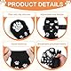 4 Stücke Indoor Anti-Rutsch Socken für Hunde, Anti Rutsch Pfotenschutz Hundesocken Outdoor Indoor Anti-Rutsch Socken für Kleiner Hund Weicher Verstellbarer Pfotenschutz mit Klettverschluss Schwarz (S)