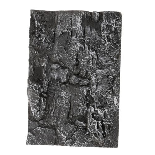 BESTonZON Rock Background Board for Aquariums and Terrariums Decorative Tank Background for Reptiles Amphibians and Turtles Easy Install Design