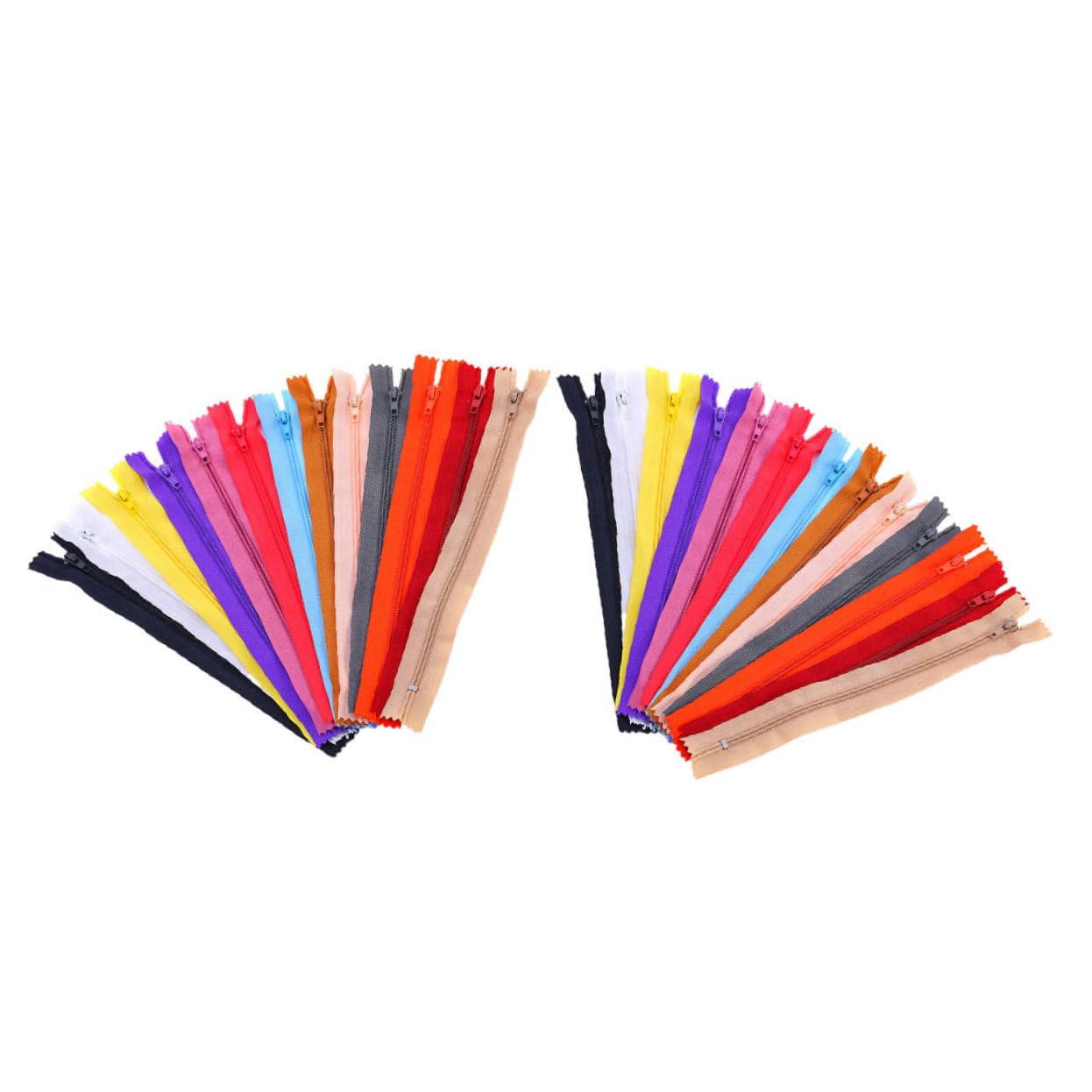 HOMSFOU 100pezzi Cerniere in Nylon Cerniere Colorate Per Vestiti Fai Da Te Strumenti Per Cucire Su Misura Materiale Ausiliario Per Colori Misti