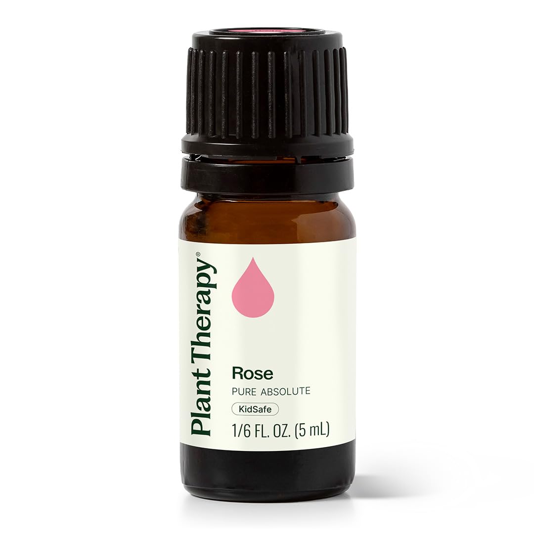Plant Therapy Rose Absolute Essential Oil 100% Pure, Undiluted, Natural Aromatherapy, Therapeutic Grade 5 mL (1/6 oz)