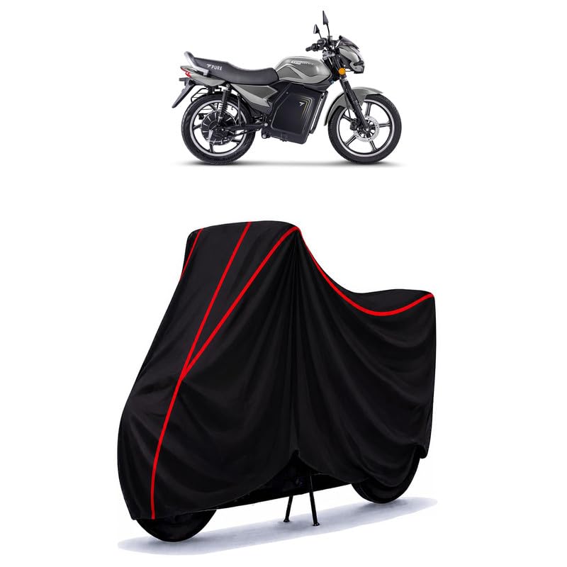 Image of Pure EV EcoDryft Water Resistant Bike Cover for All Motorcycles & Rain | Heavy Duty Taffeta Fabric | UV Protection, Dustproof, Scratchproof | All Weather Two Wheeler Cover with Elastic Bottom