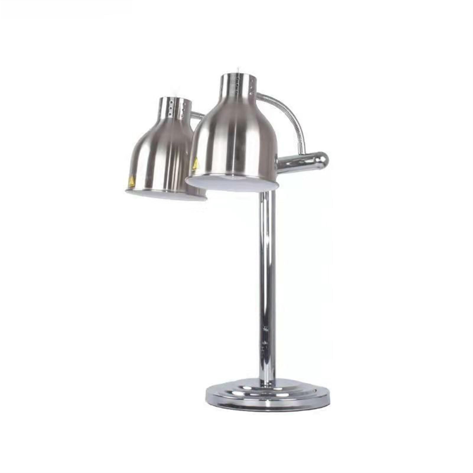Lampada isolante for alimenti da tavolo da 250 W, lampada isolante for mensa, lampada riscaldante for alimenti for la conservazione degli alimenti, riscaldamento, mensa, cucina for feste, argento(Silv