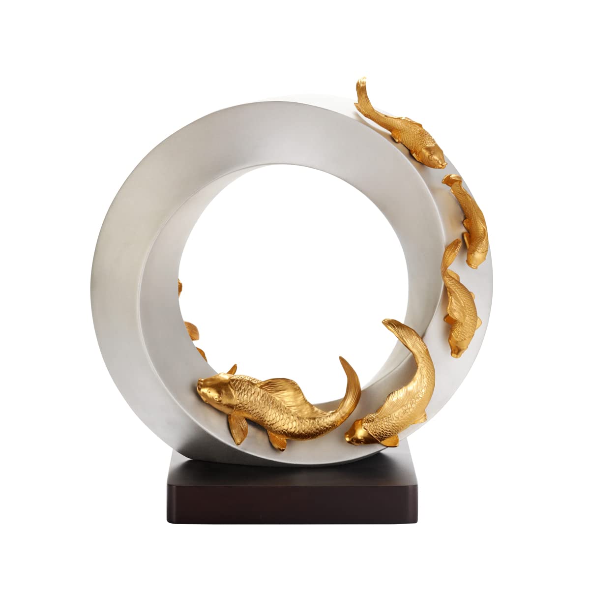 Amazon.com: Royal Selangor Koi 系列24K 鍍金圓形錫紙中心件10.4 英吋