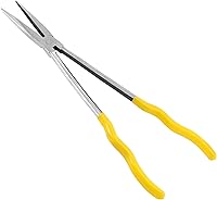 Vista 5 de MOUYAT Juego de 3 alicates de punta de aguja extra largos de 16 pulgadas, 45 grados, 90 grados, juego de alicates rectos de alcance extra largo