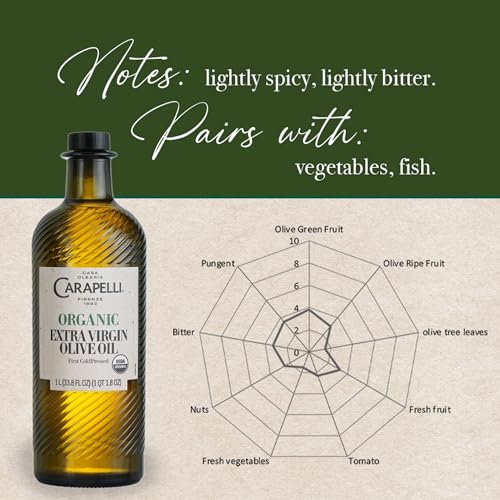 Carapelli Aceite de Oliva Extra Virgen Orgánico 1 L Pack 2 miniatura 5