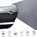 2 Rolls 80x7.8x0.26 inch Car Door Anti Scratch Self Adhesive Foam Parking Protector Compatible with Garage Wall (Black)
