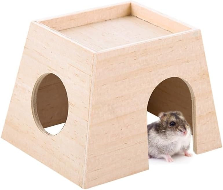 CLoxks Hamster House Hamster House Small Animal Hideout Cage Hut Toy for Junior Gerbil Hamster Village Accessories Hamster Cages and Habitats