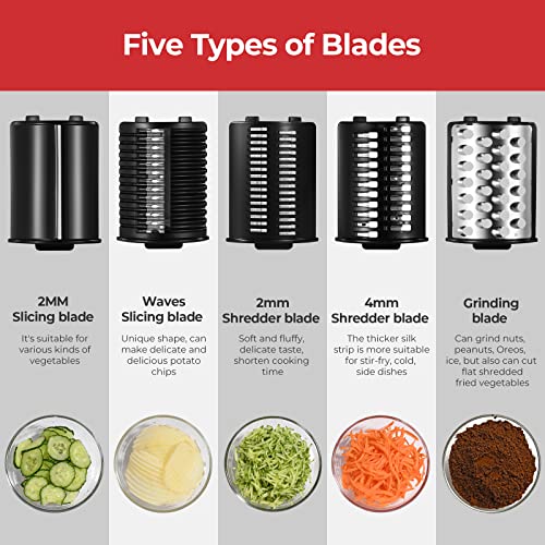 Electric-Cheese-Grater-Salad-Maker-With-5-Different-Shapes-of-Blades-250W-Electric-Slicer-Shredder-Electric-Salad-Machine-for-Cheeses-Fruits-and-Vegetables