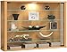 Produktbild VCM Glasvitrine hängend | Vitrine Glas mit ESG-Sicherheitsglas | Maße: H. 60 x B. 83 x T. 18 cm | Hängevitrine Glas | Modern und platzsparend | Glas Vitrinenschrank - Vitrosa L
