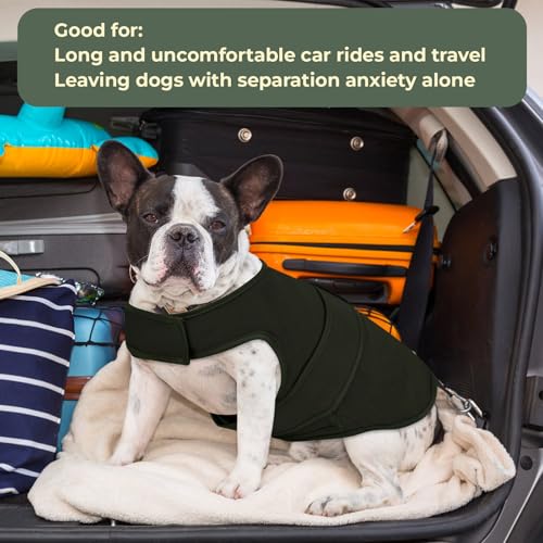 Image of Dog Anxiety Vest Calming Jacket for Small Medium Large Dogs, Dog Shirt Wrap for Indoor Outdoor Fireworks, Thunder, Travel, Separation