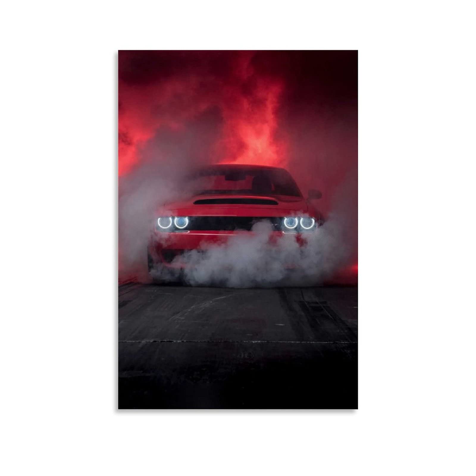JDM Car Poster Muscle Car Challenger Poster Decorative Painting Canvas Wall Art Living Room Posters Bedroom Painting 16x24inch(40x60cm)