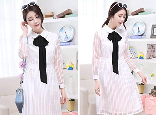 Fashionable Silk Scarves Summer All-Match Belt Neckerchief(Black)3