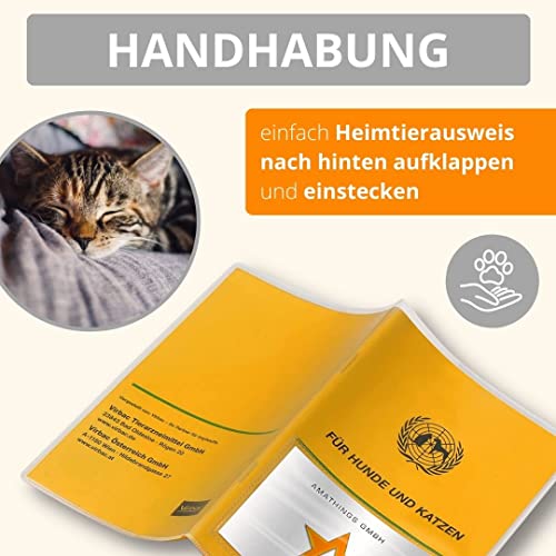 AMATHINGS Transparent Waterproof EU Pet ID Case With Slip Pocket - Ideal For Veterinarians - Pack Of 4 - View #9