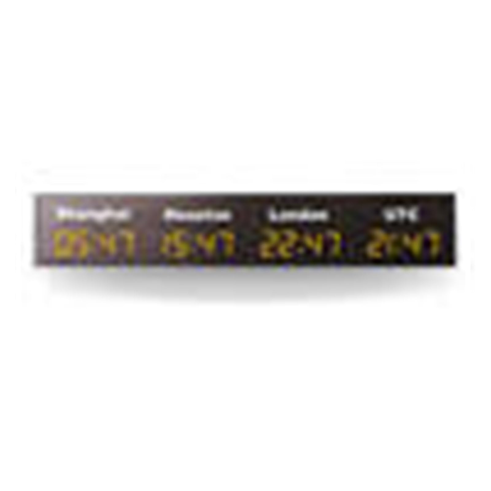 CVFRDD LED Countdown Clock, LED Digital Multi Time Zone City Stickers Wall Clock World For Office Home Decor(3)