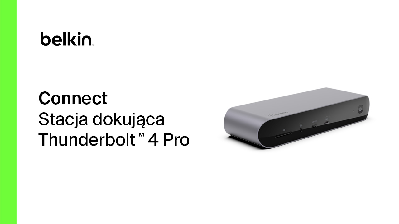 Belkin Thunderbolt 4 Dock Pro, odpowiedni dla 1 monitora (8K
