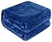 Luxury Collection Ultra Soft Plush Fleece Lightweight All-Season Throw/Bed Blanket (Queen (78-Inch-by-90-Inch), Navy Blue)