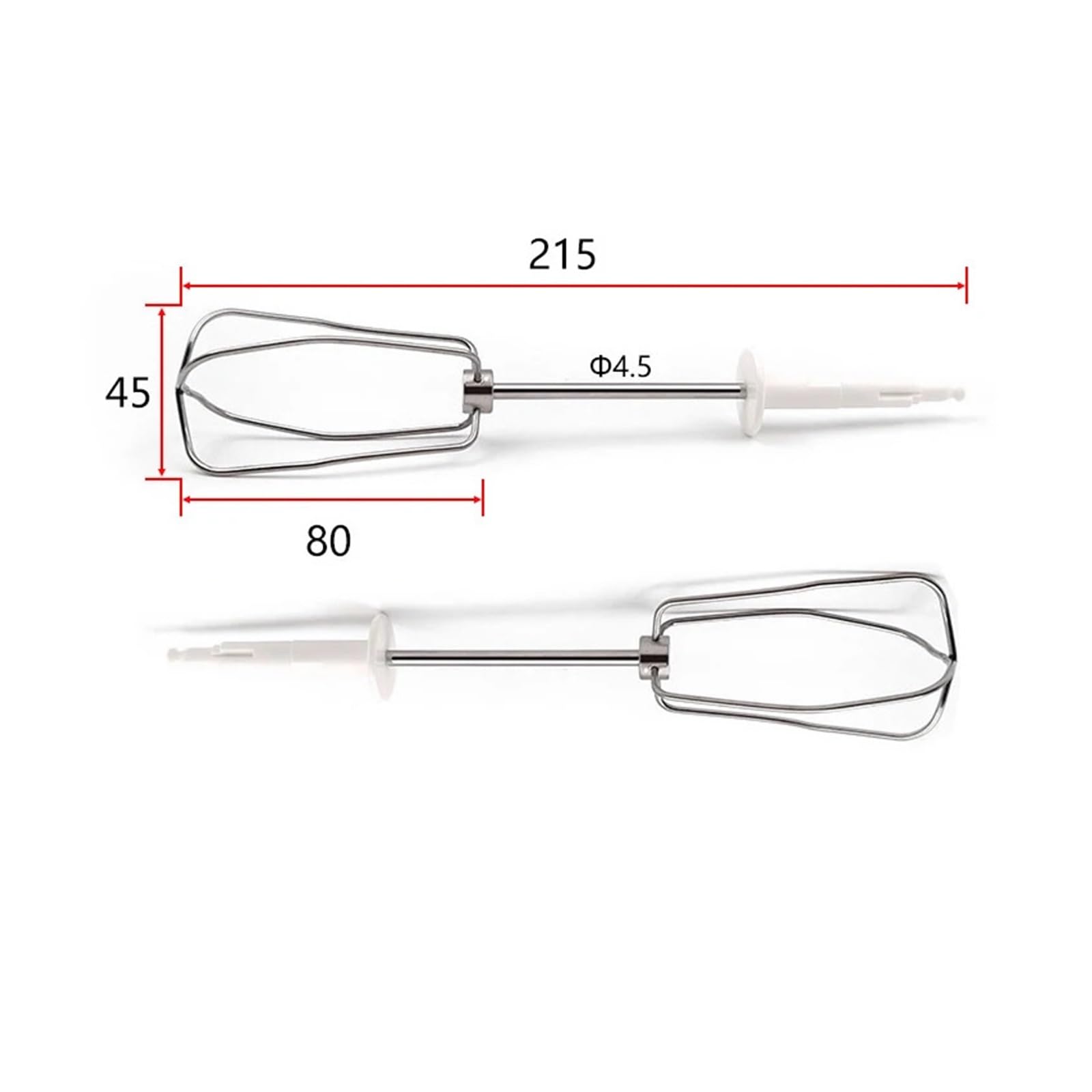 Genérico Batidor de 4 Hilos, 2 uds., Compatible con Braun HM4644 HM1010