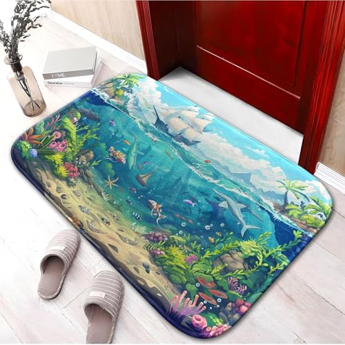 Tapis de Bain en Mousse à Mémoire Absorbant Séchage Rapide L - 7
