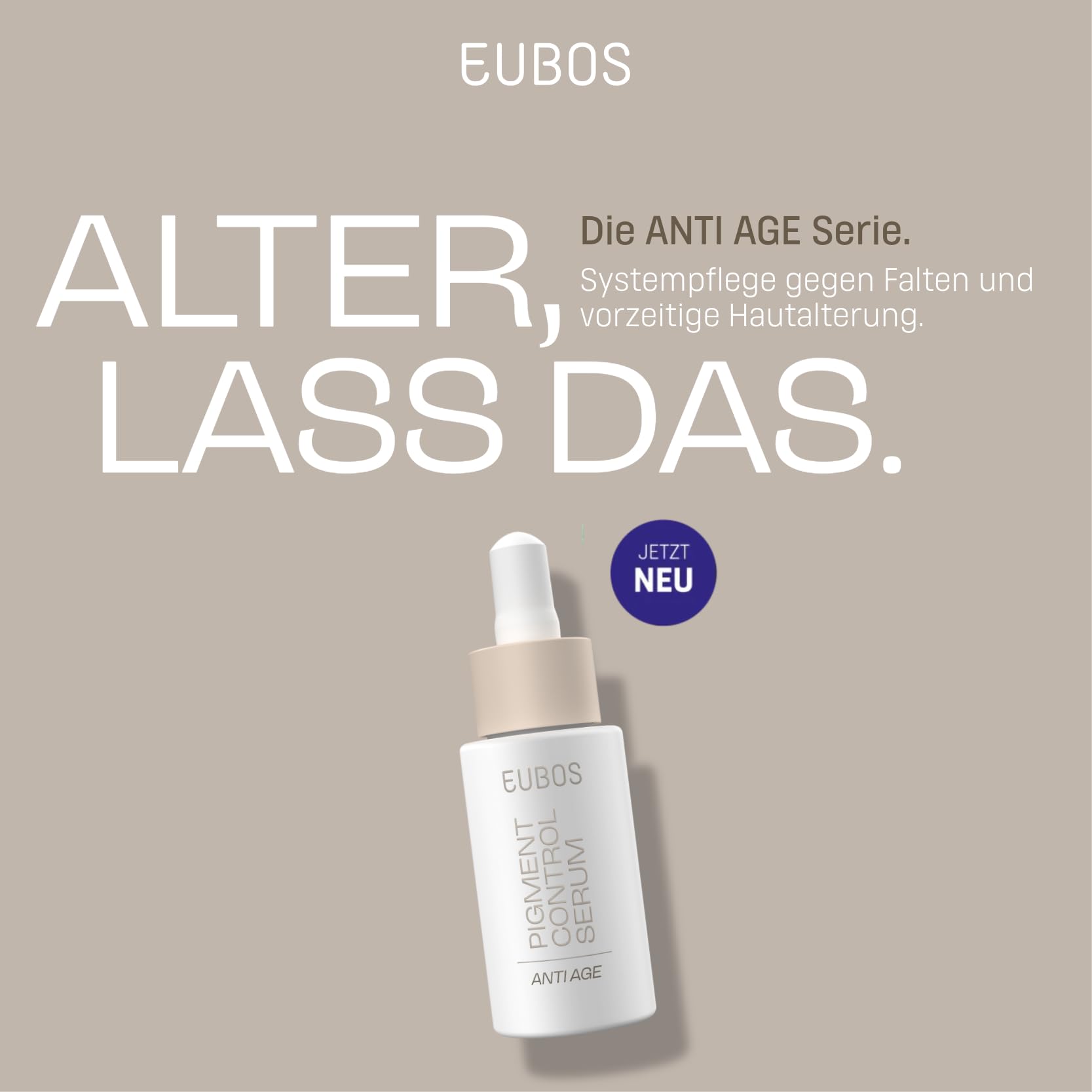 EUBOS ANTI AGE PIGMENT CONTROL Serum 30ml | Gegen Pigmentflecken für einen ebenmäßigen Teint, Mit Melazero, Niacinamid & Vitamin C, Vegan, Ohne Mikroplastik
