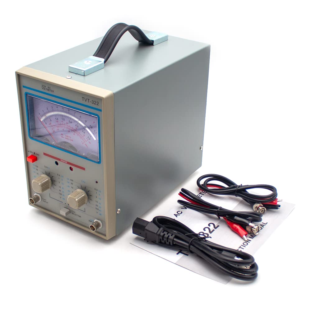 Millivoltmetro a Doppio Ago AC 220V, Display a Doppio Puntatore di Tensione 300uV-100V