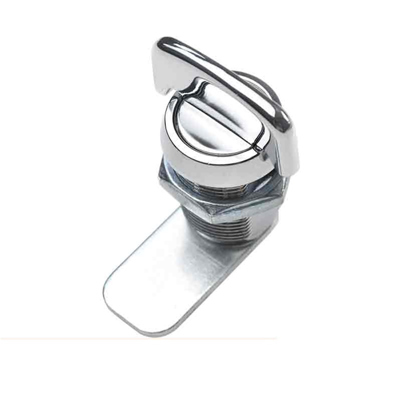Poignée droite serrure à langue cylindrique pour armoire électrique 1pc