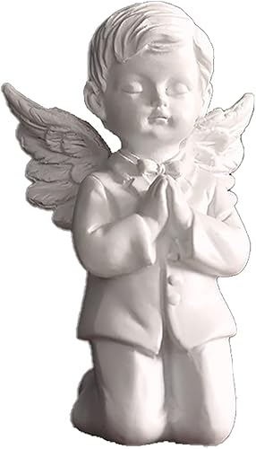 Miniatura 1 de Estatuas y figuras de ángel pensante para bebés, escultura de querubines, decoración del hogar para jardín, para sala de estar, estante de libros,