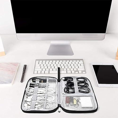 Estojo Organizador de Cabos e Acessórios Eletrônicos, Bolsa de Viagem/Necessaire para Acessórios de