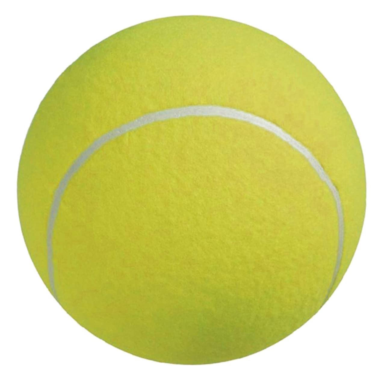 BESTonZON Palla da Tennis Gigante Gonfiabile 24cm con Ago per Cani 2 Pezzi Giocattolo Flessibile per Esterno