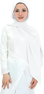 Heavy Not Easily See Through Long Chiffon Hijab Scarf for Women, Amazing Smooth Muslim Head Scarves