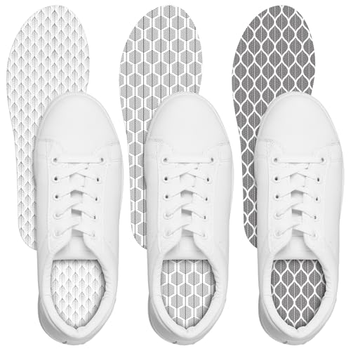 3 Pairs No Show Socks Sockless Shoe Liner No Slipping Stinking Washable Barefoot Shoe Insert for Women Men (Simple Style)