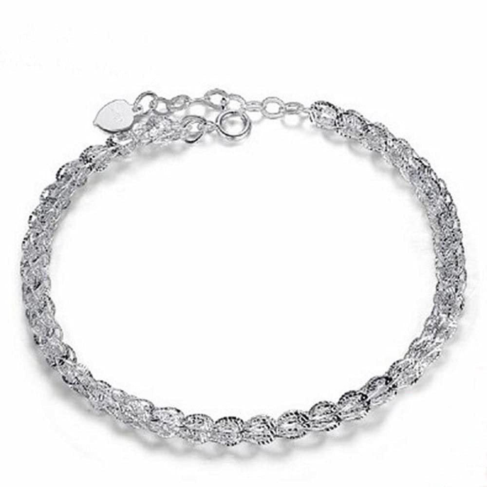 Bracciale Argento Donna,Bracciale in Argento Sterling da Donna S990 Bracciale Vintage Cinese Bracciale Regolabile da Donna in Argento Sterling Gioielli Regali per Sua Moglie Fidanzata Mamma