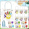 Sanixin 36 Set Religious Bible Crafts 5 Finger Prayer Craft Handprint Stickers DIY Art Crafts for Sunday School Church Religious Party Supplies (36) #1